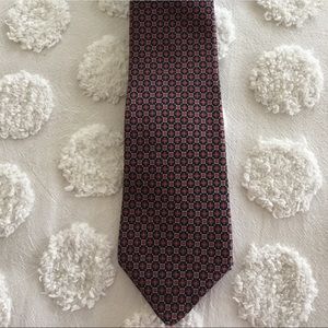 Paco Rabanne silk tie in red and blue.